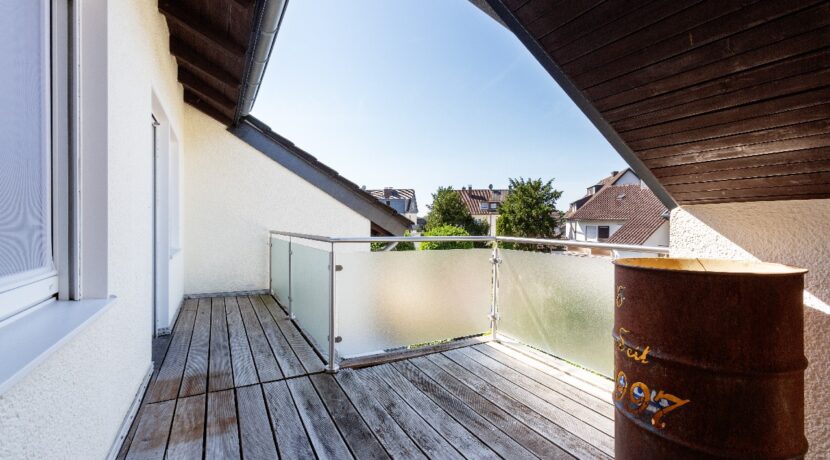 Balkon an den Schlafräumen