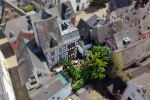 Rückansicht-Garten
