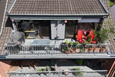 Blick auf die Terrasse