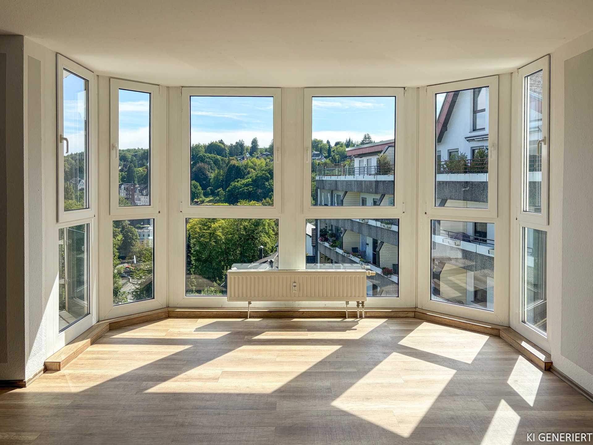 Weite vor den Fenstern, Ruhe im Zuhause – 3-Zimmer-Wohnung mit besonderem Blick ins Grüne