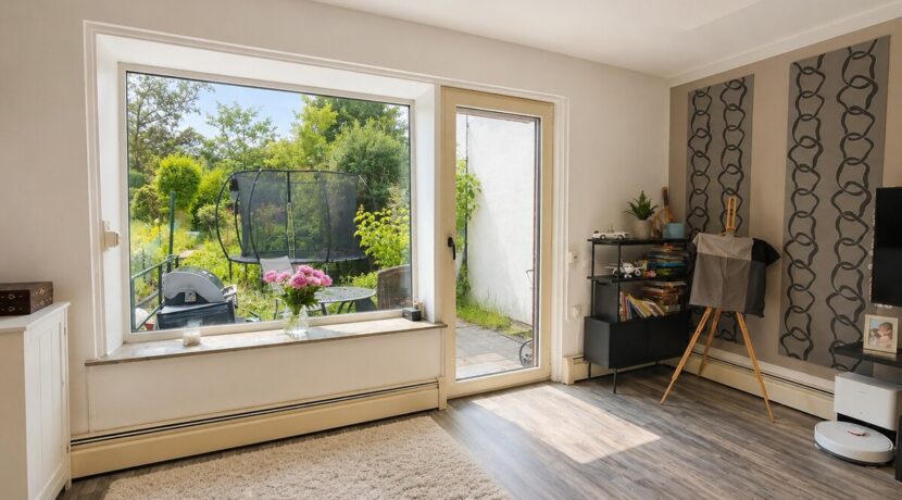 ...mit Gartenblick