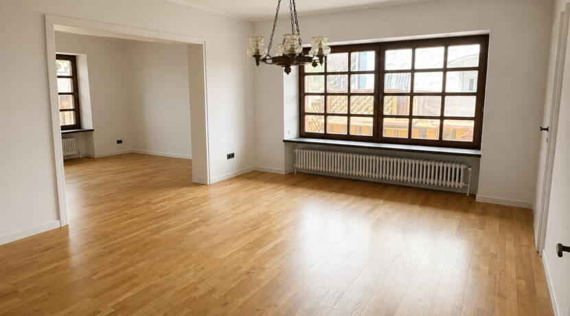 Bsp. Wohnbereich ohne Holzwände/-decken (KI-generiert)