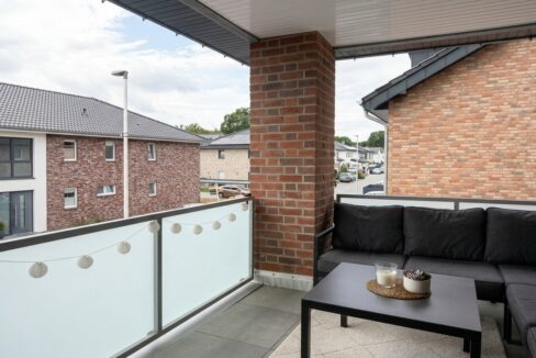 Überdachter Balkon