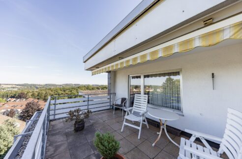 sonnige Dachterrasse