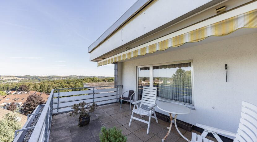 sonnige Dachterrasse