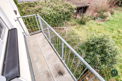 Balkon Gartenseite