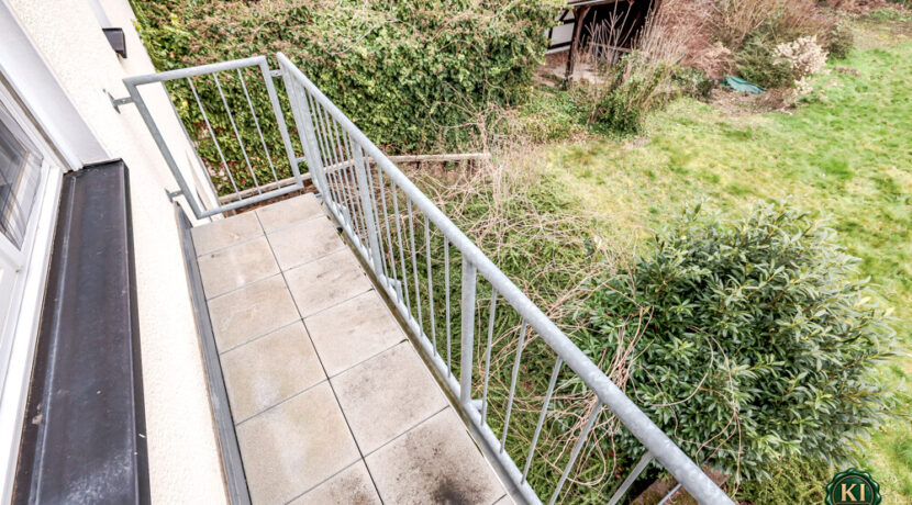 Balkon Gartenseite