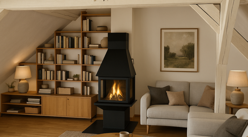 Wohnen mit Kamin