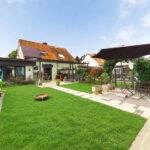 Gartenansicht KI generiert