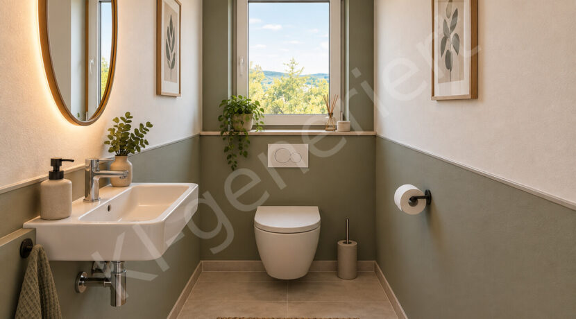 KI Generiert - Beispieleinrichtung - Gäste-WC (OG)