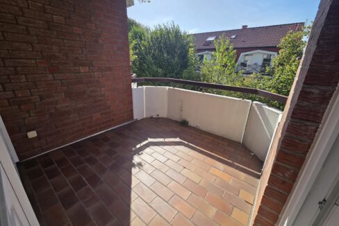 ...auf den Balkon