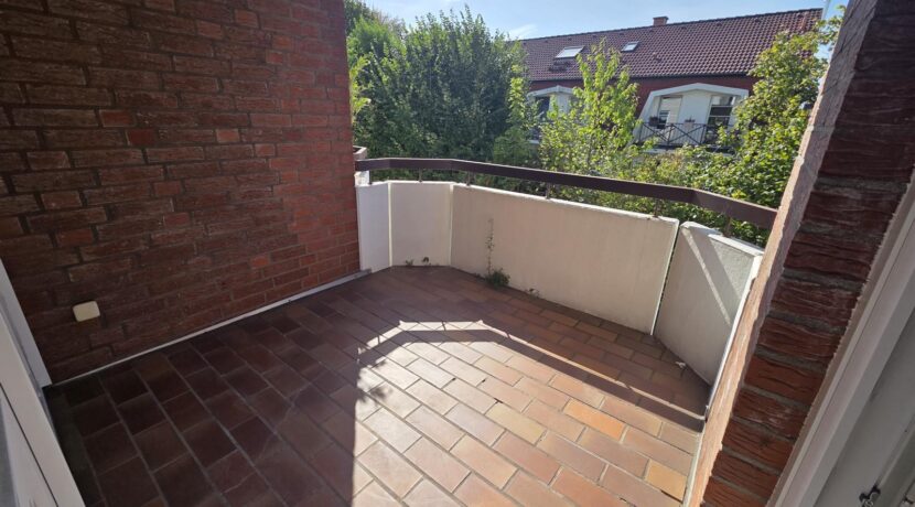 ...auf den Balkon