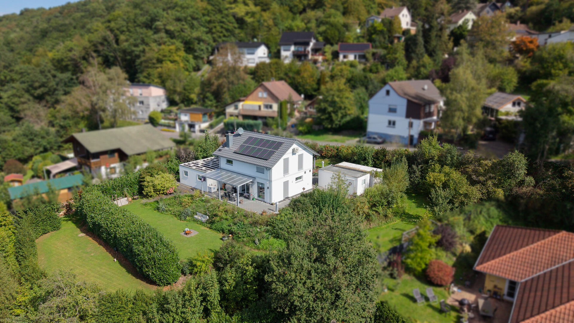 Smart & energieeffizient: Gepflegtes Einfamilienhaus mit Garagen in idyllischer Lage von Windeck!