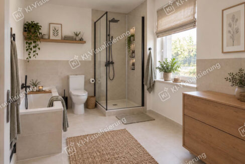 Badezimmer Wohnung KI