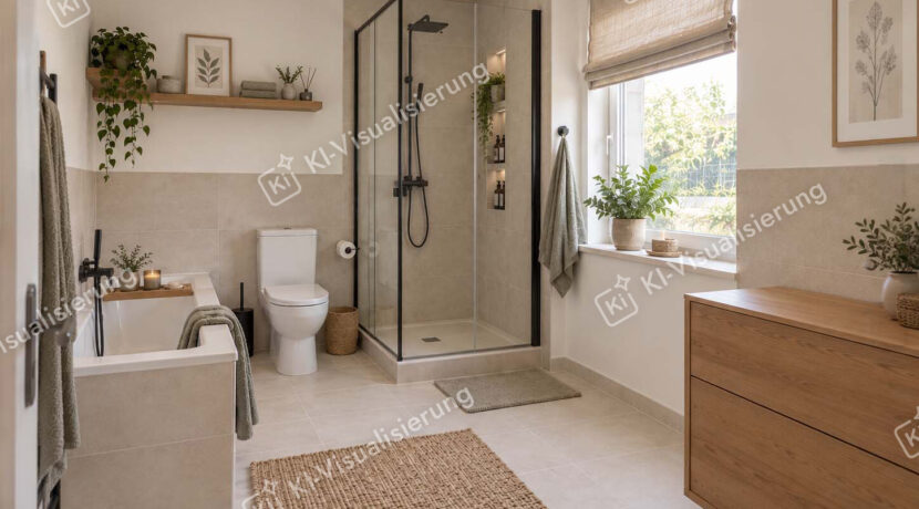 Badezimmer Wohnung KI
