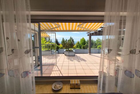 Blick aus dem Wohnzimmer