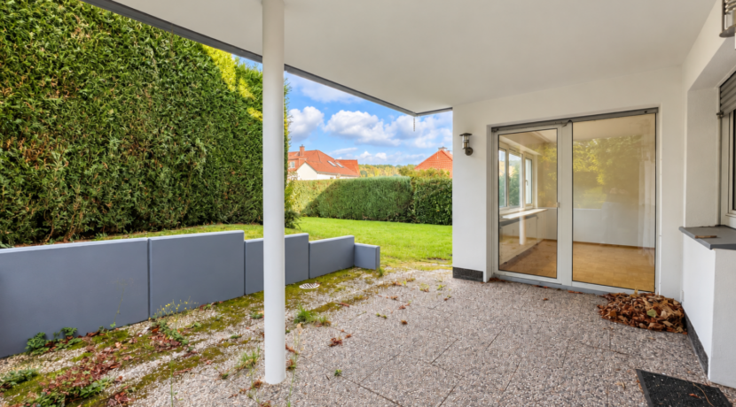 Die überdachte Terrasse