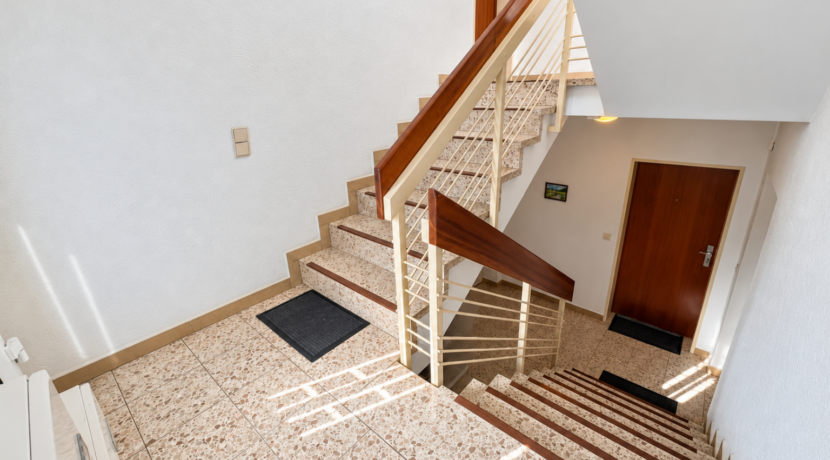 Das gepflegte Treppenhaus