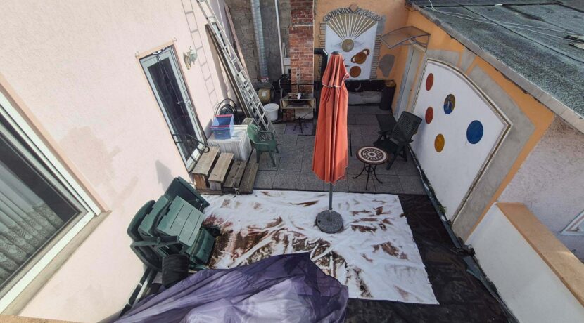 Blick auf die Terrasse