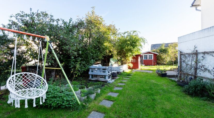 Blick in den seitlichen Garten